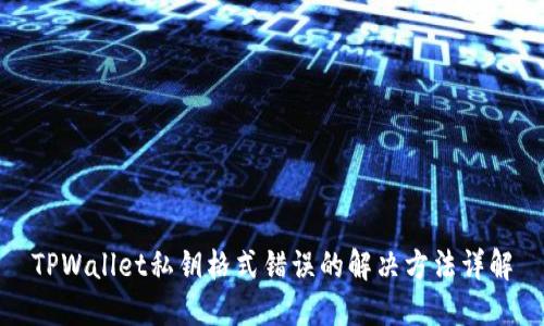 TPWallet私钥格式错误的解决方法详解